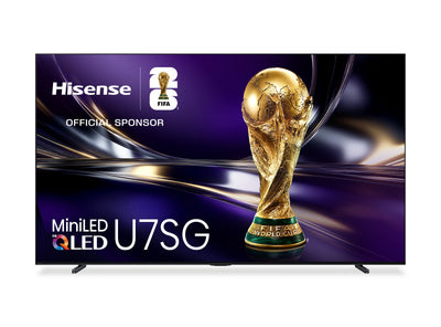 Hisense 100" U7SG Mini-LED QLED 4K UHD AI Anti-Glare TV (100U7SG) - 2026 Model | Téléviseur QLED Hisense U7SG UHD 4K de 100 po avec Mini DEL, IA et (écran) antireflet (100U7SG) - modèle 2026