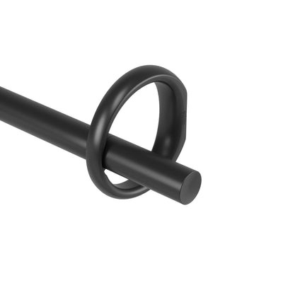 Umbra Ringlet Matte Black Expandable 1" Curtain Rod - 42"-120" | Tringle à rideaux extensible Ringlet de Umbra noir mat de 1 po - 42 po à 120 po