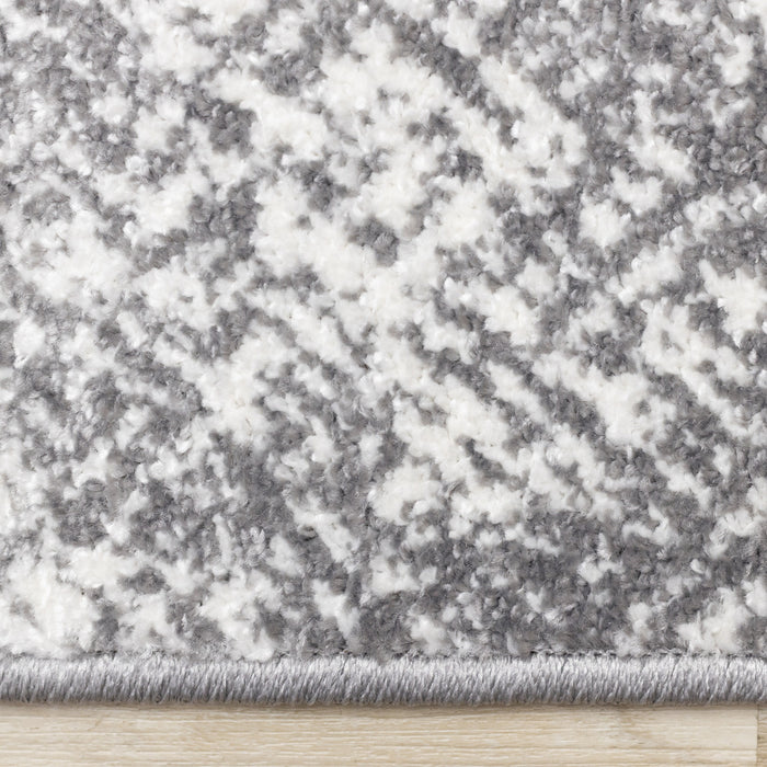 Carpette Covington à motifs de lignes géométriques vieillies pour l'intérieur - 5 pi 3 po x 7 pi 7 po