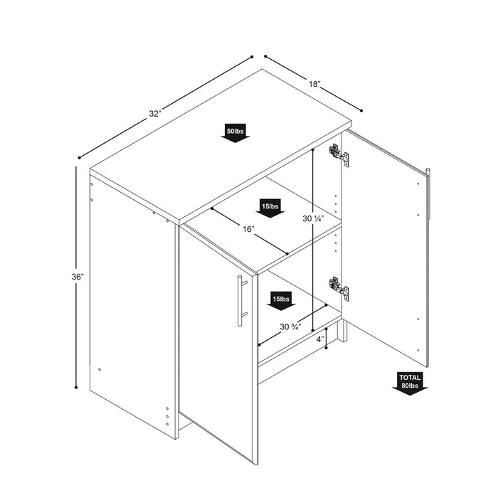Armoire Elite de 32 po - noire