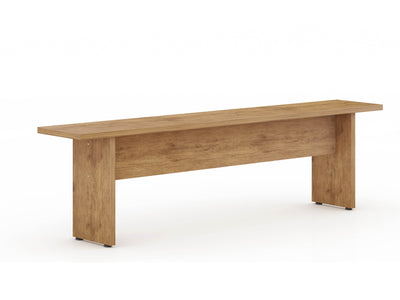 Manhattan Comfort Nomad 67.91" Rustic Country Dining Bench - Natural|Banc champêtre rustique Nomad de Manhattan Comfort de 67,91 po pour la salle à manger - naturel