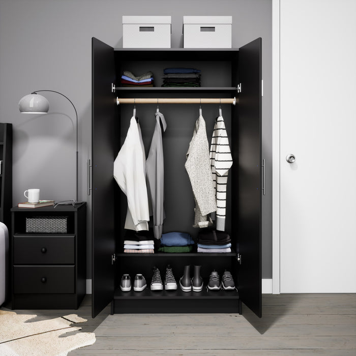 Armoire-penderie Elite de 32 po - noire