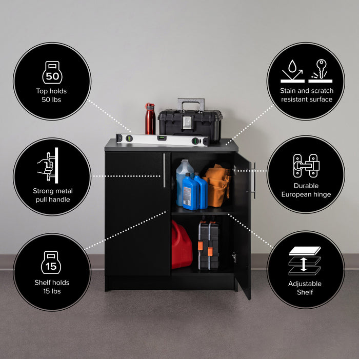 Armoire Elite de 32 po - noire