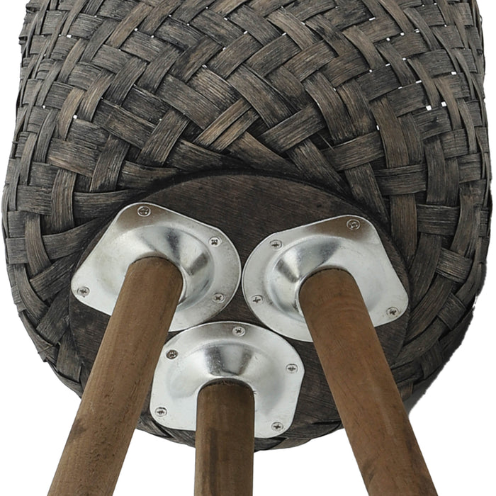 Cache-pot en bambou sur support - ensemble de 2