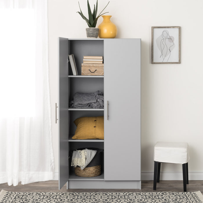 Armoire de rangement Elite de 32 po - gris clair