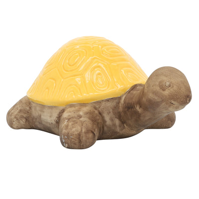 Ceramic 13" Tortoise - Yellow|Tortue de 13 po en céramique - jaune
