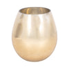 Vase de 8 po en verre d’aspect métallique - doré