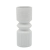 Vase maillet de 10 po en céramique - blanc