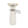 Chat de 7 po en céramique - beige