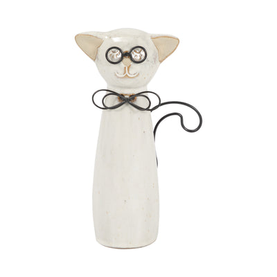 Ceramic 7" Cat - Beige|Chat de 7 po en céramique - beige