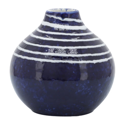 Ceramic 5" Primeval Vase - Blue | Vase Primeval de 5 po en céramique - bleu