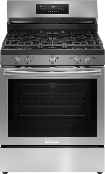 Frigidaire Gallery 5.1 Cu. Ft. Rear Control Gas Range with Total Convection - GCRG3059BF | Cuisinière à gaz Frigidaire Gallery de 5,1 pi3 avec commandes à l’arrière et convection totale - GCRG3059BF