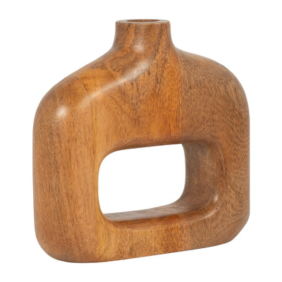 Wood 6" Coned Mushroom - Burnt Orange | Champignon conique de 6 po en bois - terracotta