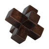 Osselet de 6 po en bois - brun