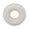 Sculpture ronde de 6 po en marbre - blanche