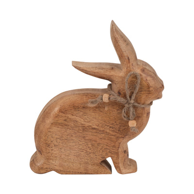 Mango Wood 8" Bunny - Brown|Lapin de 8 po en manguier - brun