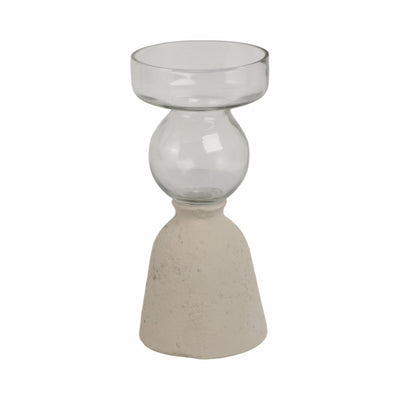 Ecomix Glass 9" Vase - Ivory|Vase Ecomix de 9 po en verre - ivoire