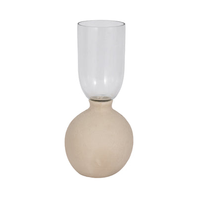 Ecomix Glass 13" Vase - Ivory|Vase Ecomix de 13 po en verre - ivoire
