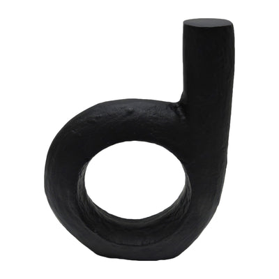 Metal 9" Looped Sculpture - Black|Sculpture boucle de 9 po en métal - noire