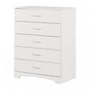 Step One Commode 5 Tiroirs - Blanc Solide
