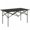 Outsunny Table De Camping Avec Plateau Enroulable Et Sac De Transport, Noir