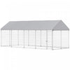 Chenil Exterieur pour Chien avec Toit, 6 m x 2,3 m x 2,4 m