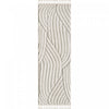 Carpette à poil long brossé Quinto à motif de vagues - 2 pi 7 po x 8 pi