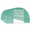 Outsunny 26,2 'x10' X 6,7' Grand Tunnel A Effet De Serre Serre De Jardin Semences De Plantes Cadre En Acier De Qualite Superieure