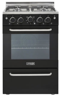 Cuisinière à gaz Prestige par Unique de 24 po à convection - UGP-24V PC1 B