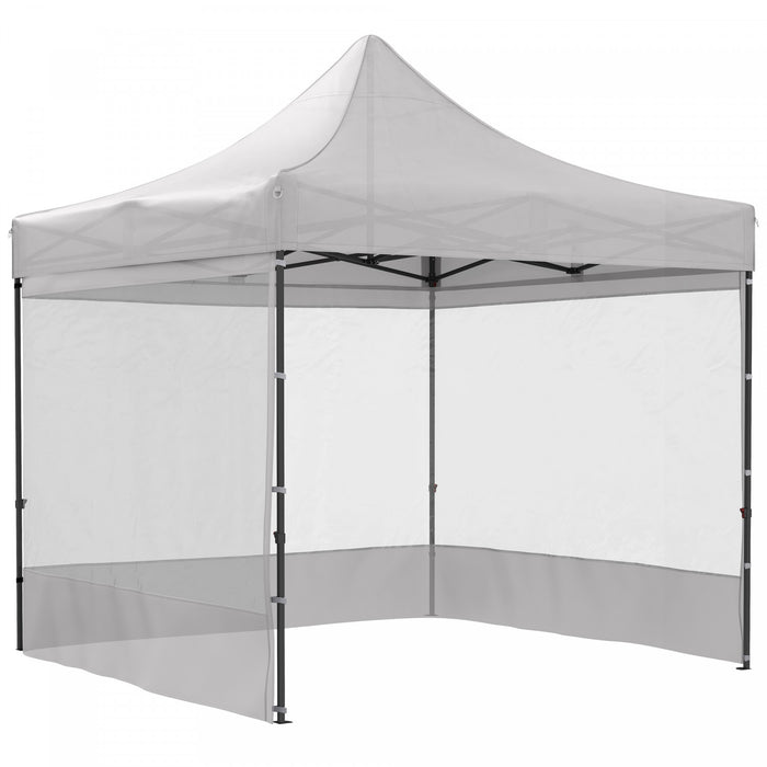 Outsunny Tente A Gazebo Pop-up 10' X 10' Avec Cotes, Hauteur Reglable