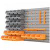 Durhand Kit De Support Pour Bacs De Rangement 44pc, Panneau Perfore