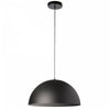 Petit luminaire suspendu Ofelia de Dainolite avec fini noir mat et 1 ampoule