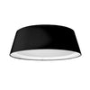 Plafonnier affleuré Tdled de Dainolite avec abat-jour cylindrique effilé et fini noir et blanc