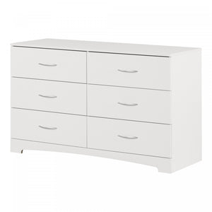 Step One Commode 6 Tiroirs - Blanc Solide
