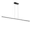 Luminaire suspendu horizontal Array de Dainolite de 36 po en acrylique blanc qui diffuse la lumière, avec fini noir mat et ampoule à DEL de 30 W