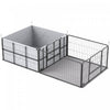 Pawhut Boite De Mise Bas Pour Chiens, Boite De Mise Bas A 7 Panneaux Convertible, Coussinets Lavables, Tissu Oxford 600d, Doubles Portes, Pour Chiens De Taille Moyenne Et Grande