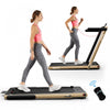 Tapis De Course Pliable 2 En 1 Superfit, Avec Haut-parleur, Telecommande Et Controle Via Application, Moteur 2,25 Hp, 2 Modes : Marche Et Course, Vitesse De 1 A 12 Km/h, Jaune