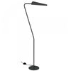 Lampe à pied Cassie de Dainolite avec fini noir mat et 1 ampoule incandescente