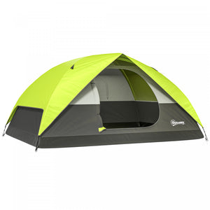 Outsunny Tente De Camping Pour 3 A 4 Personnes, Tente Dome Etanche
