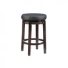 Tabouret Maya de hauteur comptoir en similicuir - noir