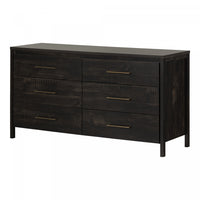 Gravity Commode 6 Tiroirs - Noir Antique