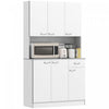 HOMCOM Buffet Cuisine Autoportant Vaisselier Garde-Manger