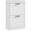 HOMCOM Armoire a chaussures avec tiroirs rabattables et etagere reglable