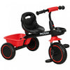 Qaba Tricycle Pour Tout-petits, Filles Et Garcons De 2 A 5 Ans, Velo Pour Enfant Avec Siege Reglable, Paniers De Rangement, Rouge