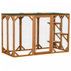 Pawhut Maison D'exterieur En Bois Pour Chat Cage Interieure Avec Toit En Asphalte, Plateformes A Plusieurs Niveaux Et Grande Porte D'entree - 71\"l, Orange