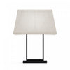 Lampe de table rectangulaire moderne noire de 22 po avec abat-jour en tissu