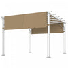 Outsunny Lot de 2 Toiles d'Ombrage pour Pergola, Protection UV, Toile de Remplacement, Sable