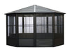 Florence Solarium 12 X 12 Toit Metal Noir