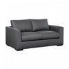 Canape Loveseat Contemporain Cleo Rembourre en Etain