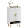 HOMCOM Armoire a chaussures etroite pour l'entree rangement pour chaussures